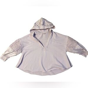 Free People Movement Active Pullover Lilac Hoodie Size S Oversized Sweatshirt